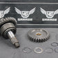 1986 86 - 88 KAWASAKI KDX200 OEM KICKSTART KICK START SHAFT W IDLER GEAR GOOD! - hggarage