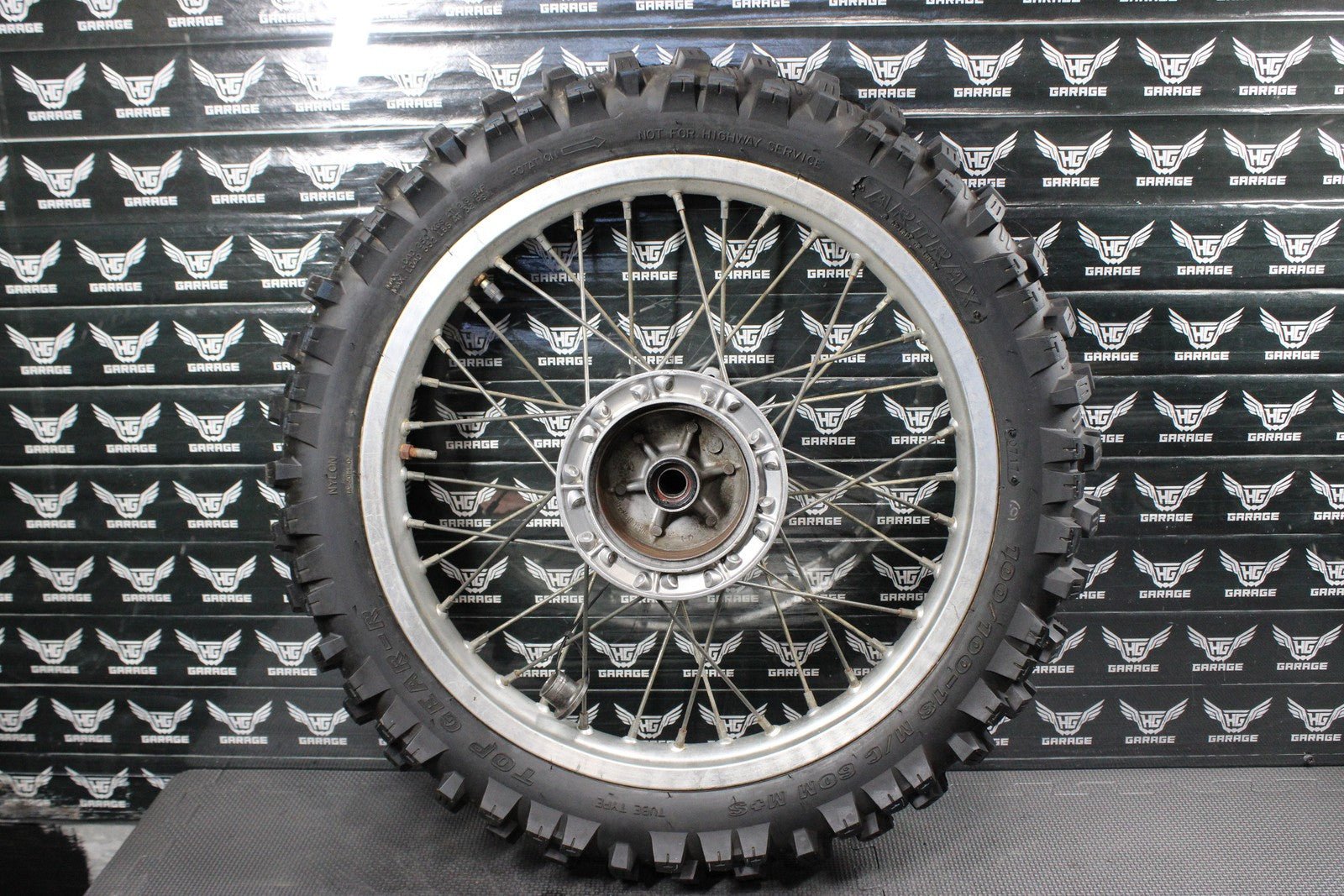 1986 KAWASAKI KDX200 OEM D.I.D 18" REAR BACK WHEEL RIM HUB READ DESC! - hggarage