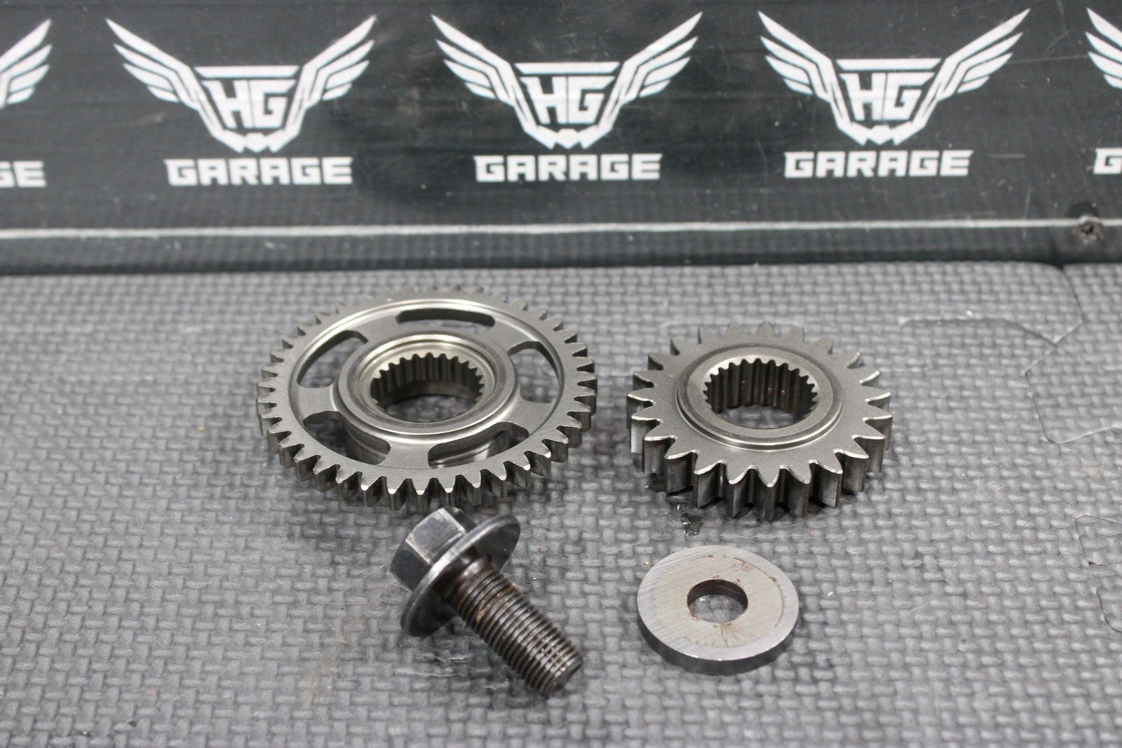 2007 02 - 08 HONDA CRF450R OEM ENGINE MOTOR CRANKSHAFT PRIMARY GEAR DRIVE GEARS - hggarage