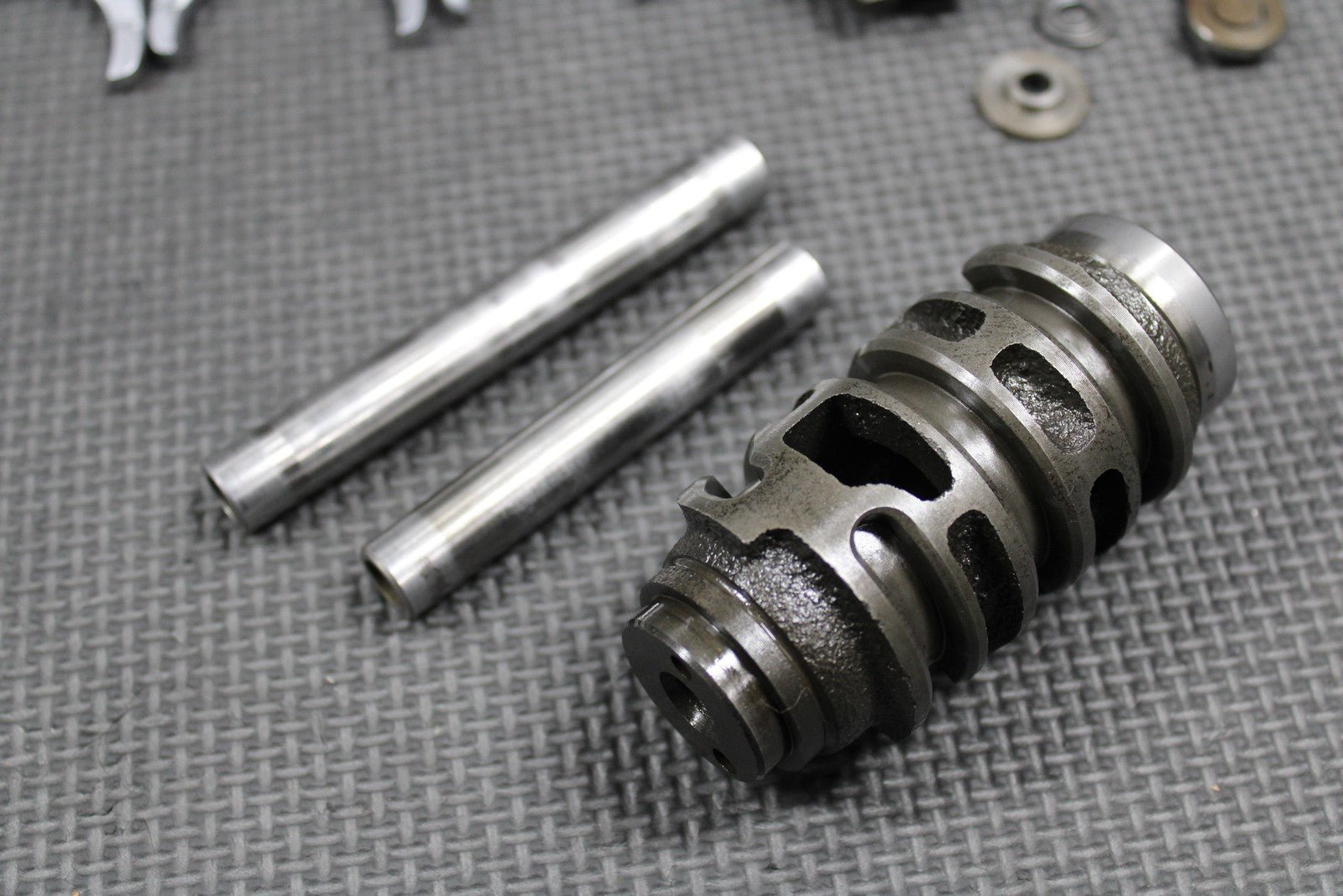 1996 95 - 02 KAWASAKI KX125 OEM TRANSMISSION GEAR SHIFT FORKS DRUM GEARBOX SHAFT - hggarage