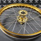 2001 YAMAHA 93 - 01 YZ80 90 - 01 RM80 17" GOLD EXCEL FRONT WHEEL RIM W/ TALON HUB - hggarage