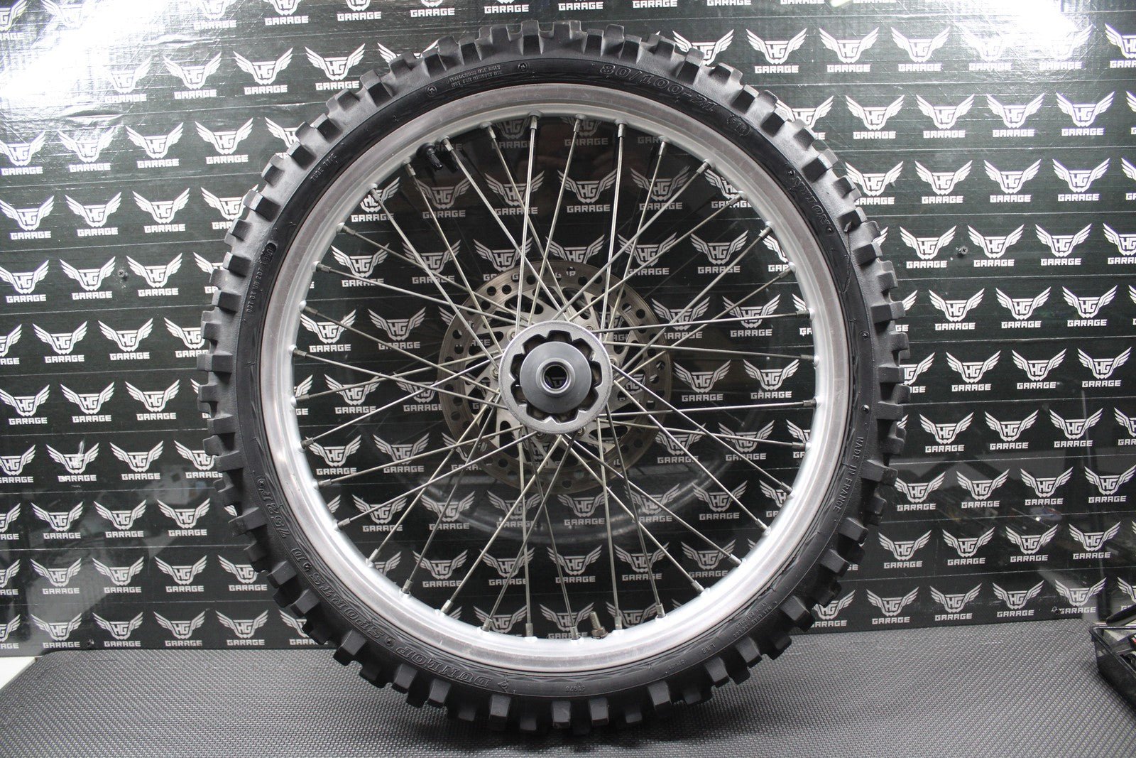 2001 HONDA 95 - 01 CR500R OEM ORIGINAL FRONT WHEEL RIM HUB ROTOR 44650 - MAC - 680 - hggarage