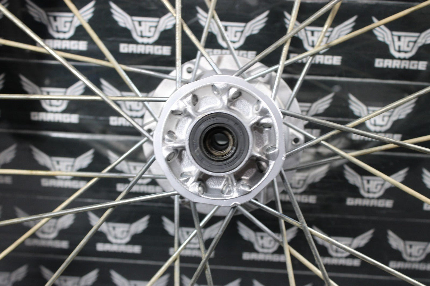 2001 98 - 04 KAWASAKI KX100 OEM 19" BIGWHEEL FRONT WHEEL RIM 41009 - 1207 41025 - 135 - hggarage
