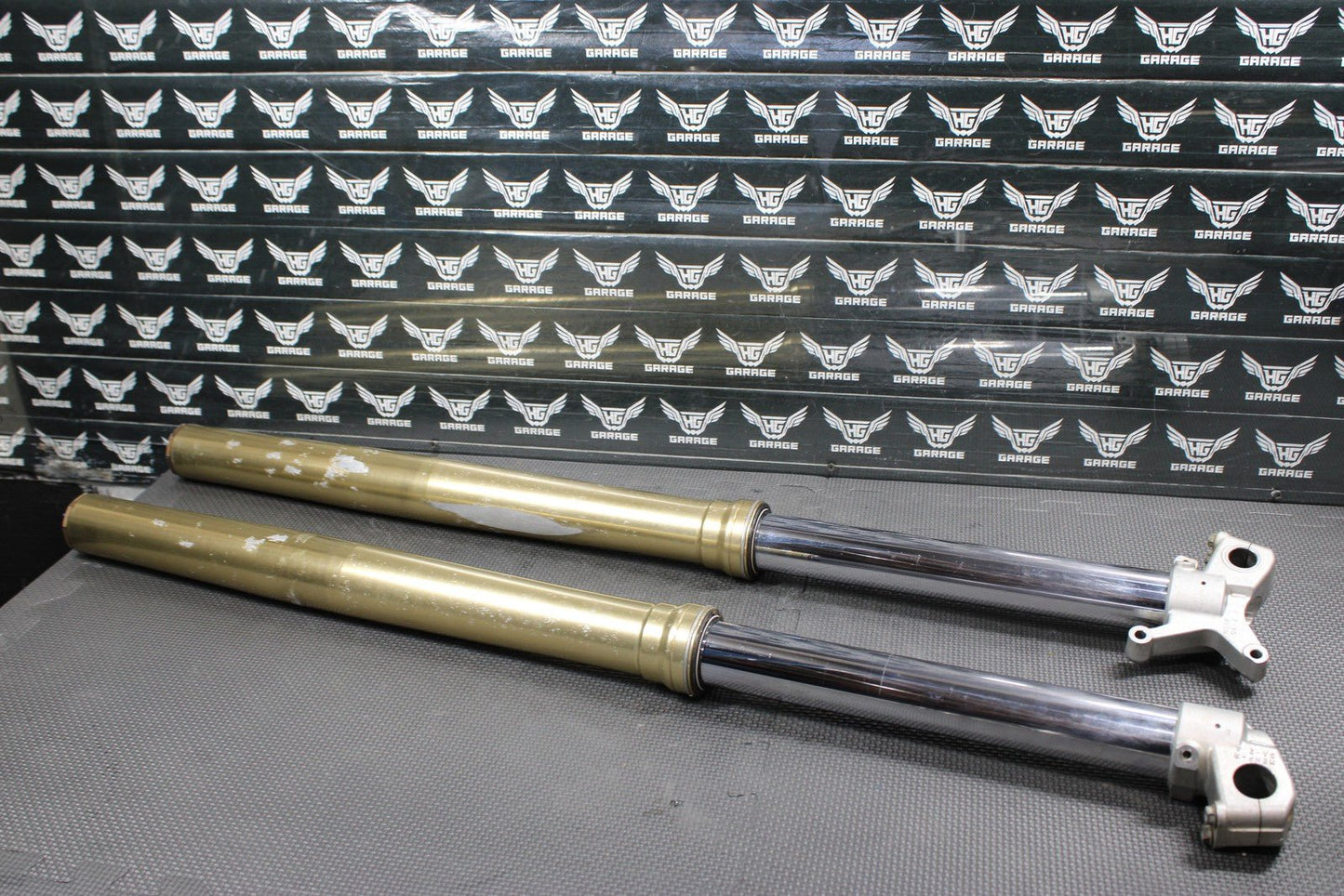 2007 HONDA CRF450R 05 - 07 OEM SHOWA RIGHT LEFT FRONT SUSPENSION FORKS SHOCKS - hggarage