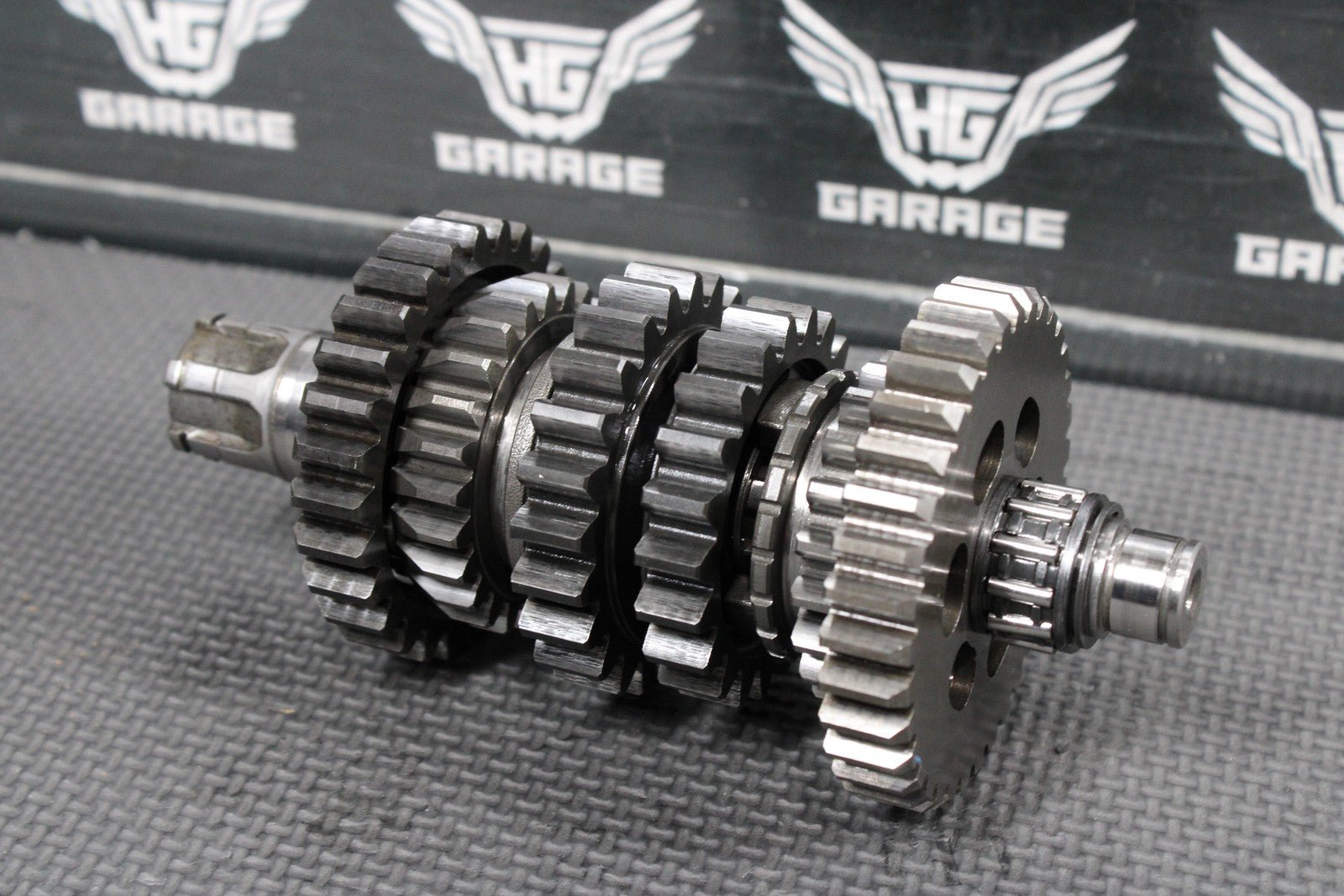 1986 KAWASAKI KDX200 OEM TRANSMISSION TRANNY GEARBOX SHIFT FORKS DRUM GEARS - hggarage