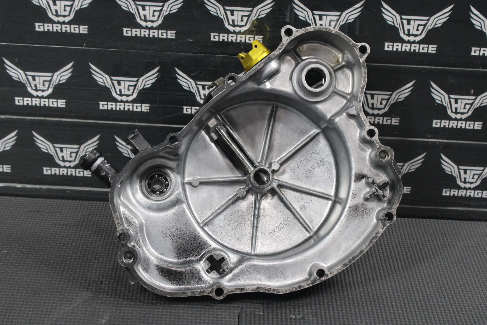 1987 KAWASAKI KDX200 OEM ENGINE MOTOR RIGHT SIDE CLUTCH COVER 14032 - 1203 - hggarage