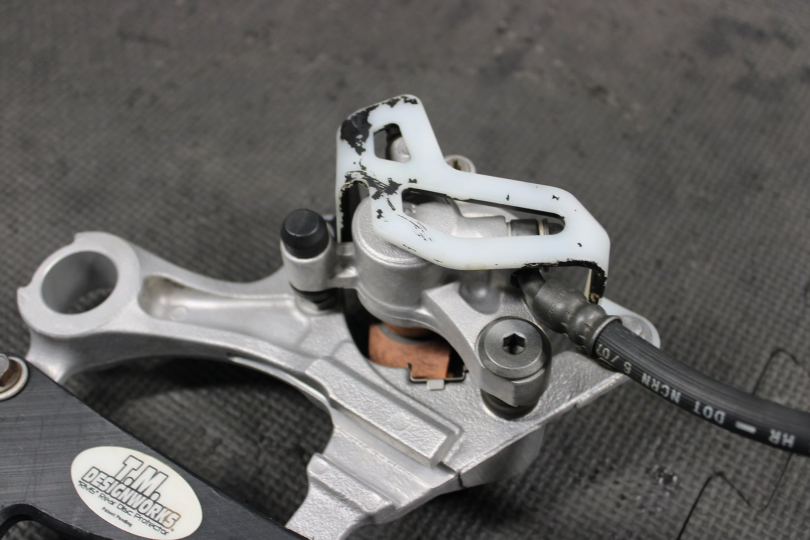 2008 Kawasaki KX250F OEM Nissin Rear Back Brake Caliper Master Cylinder Lever - hggarage