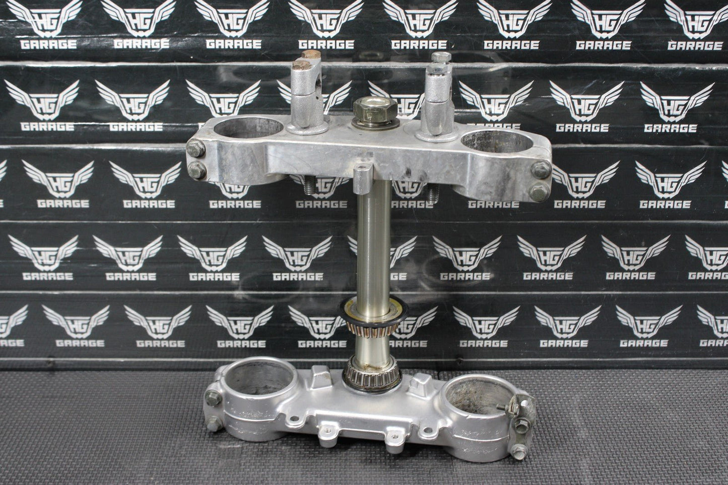 2001 YAMAHA YZ250 OEM FRONT FORKS LOWER UPPER TRIPLE TREE STEM CLAMP - hggarage