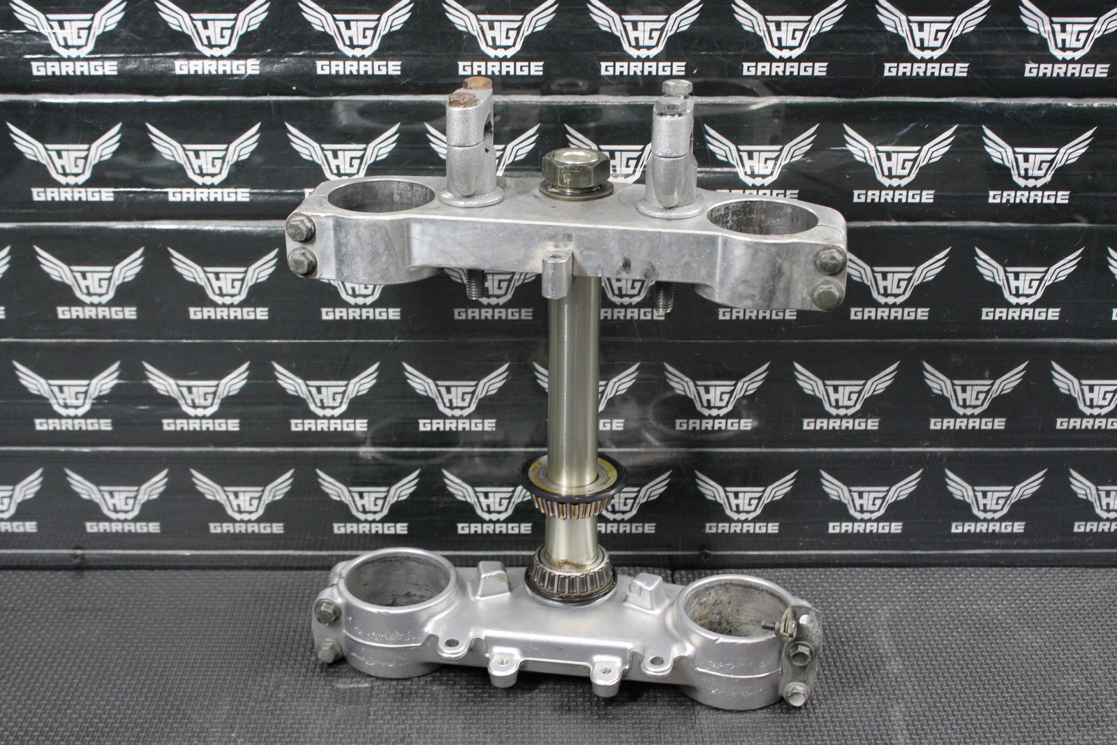 2001 YAMAHA YZ250 OEM FRONT FORKS LOWER UPPER TRIPLE TREE STEM CLAMP - hggarage