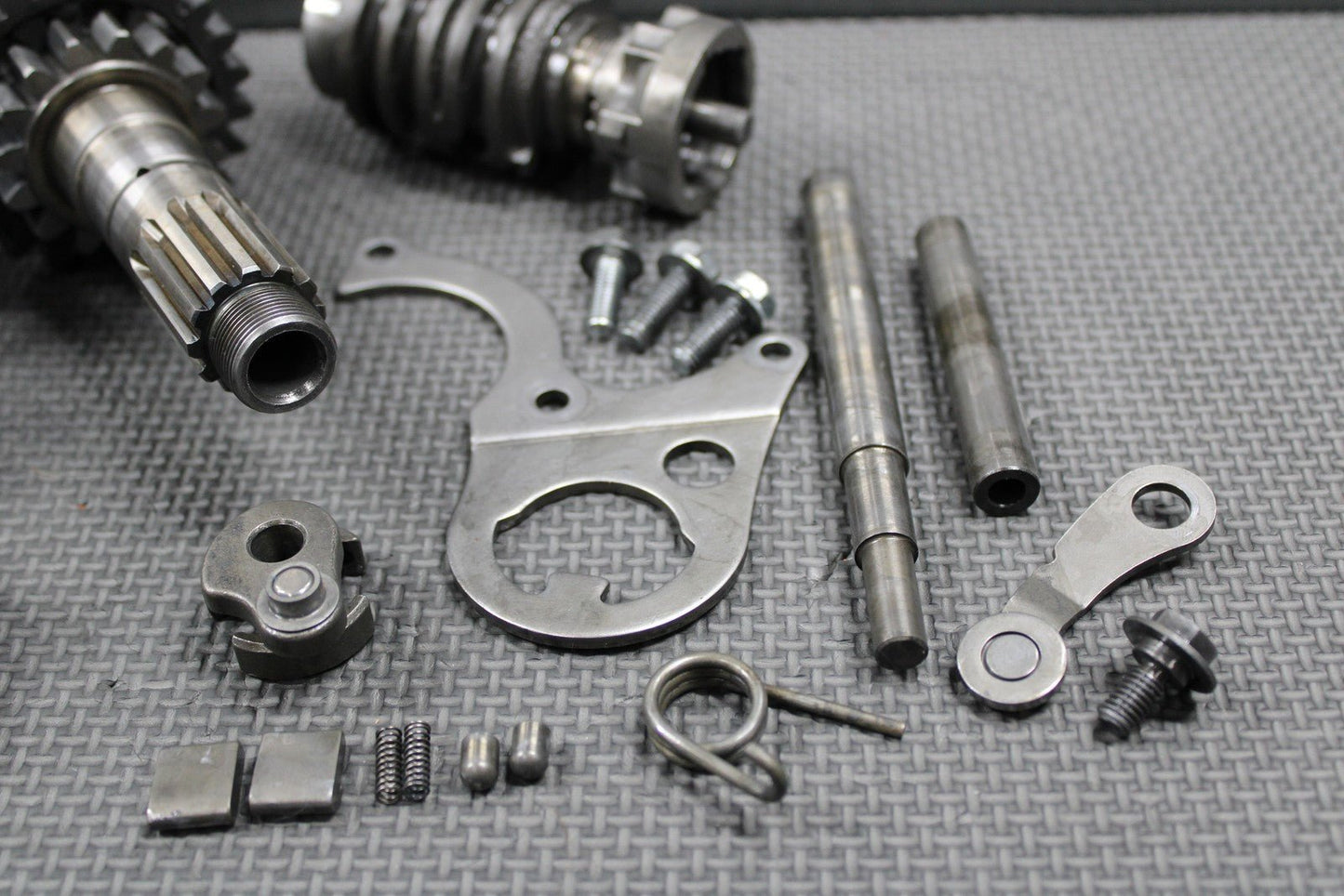 1988 88 - 91 HONDA CR250R OEM TRANSMISSION TRANNY GEARBOX GEARS SHIFT FORKS GOOD! - hggarage