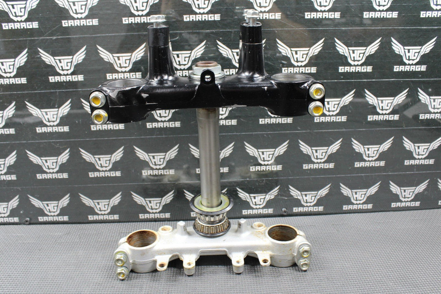2002 HONDA XR200R 90 - 02 OEM FRONT FORKS LOWER UPPER TRIPLE TREE STEM BAR CLAMP - hggarage