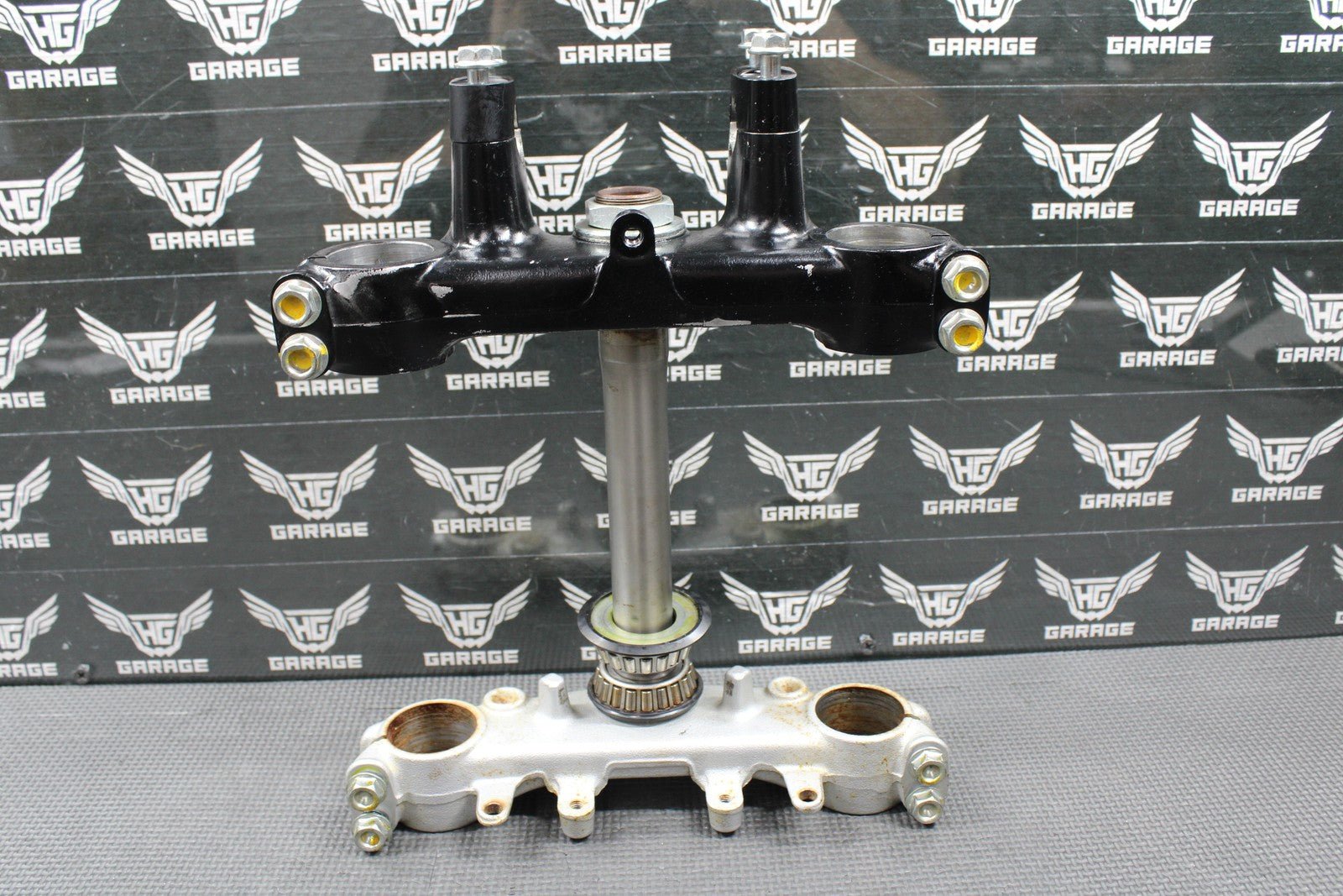 2002 HONDA XR200R 90 - 02 OEM FRONT FORKS LOWER UPPER TRIPLE TREE STEM BAR CLAMP - hggarage