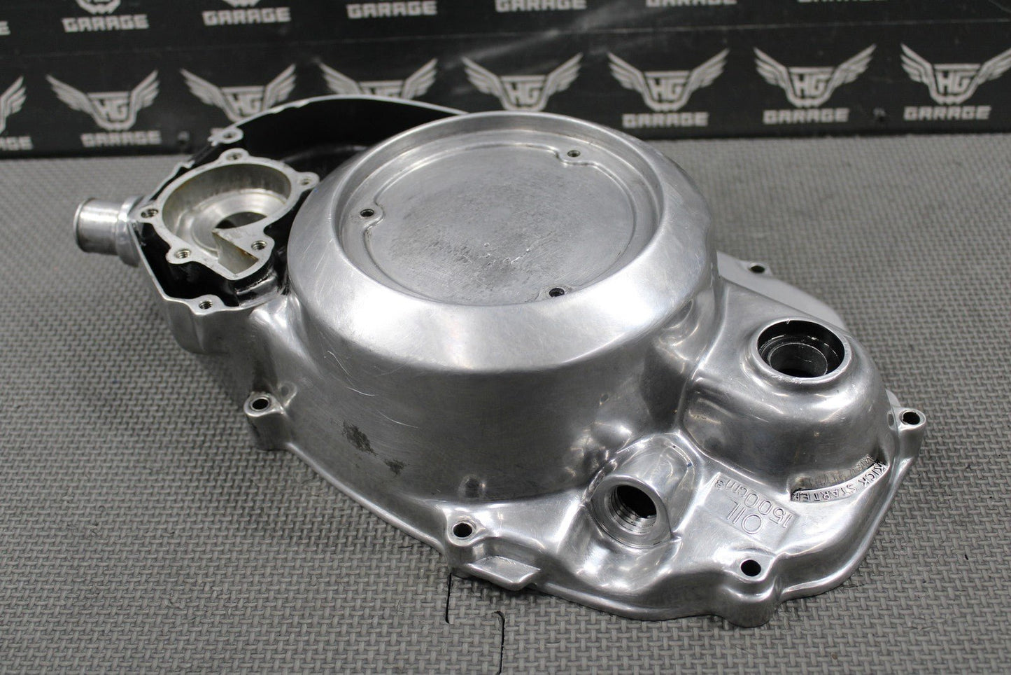 2001 YAMAHA BANSHEE 350 OEM POLISHED RIGHT CASE OUTER CLUTCH COVER 2GU - 15421 - 00 - hggarage