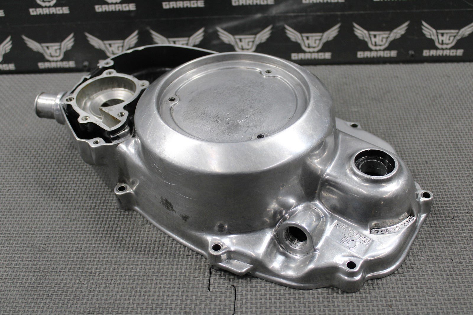 2001 YAMAHA BANSHEE 350 OEM POLISHED RIGHT CASE OUTER CLUTCH COVER 2GU - 15421 - 00 - hggarage