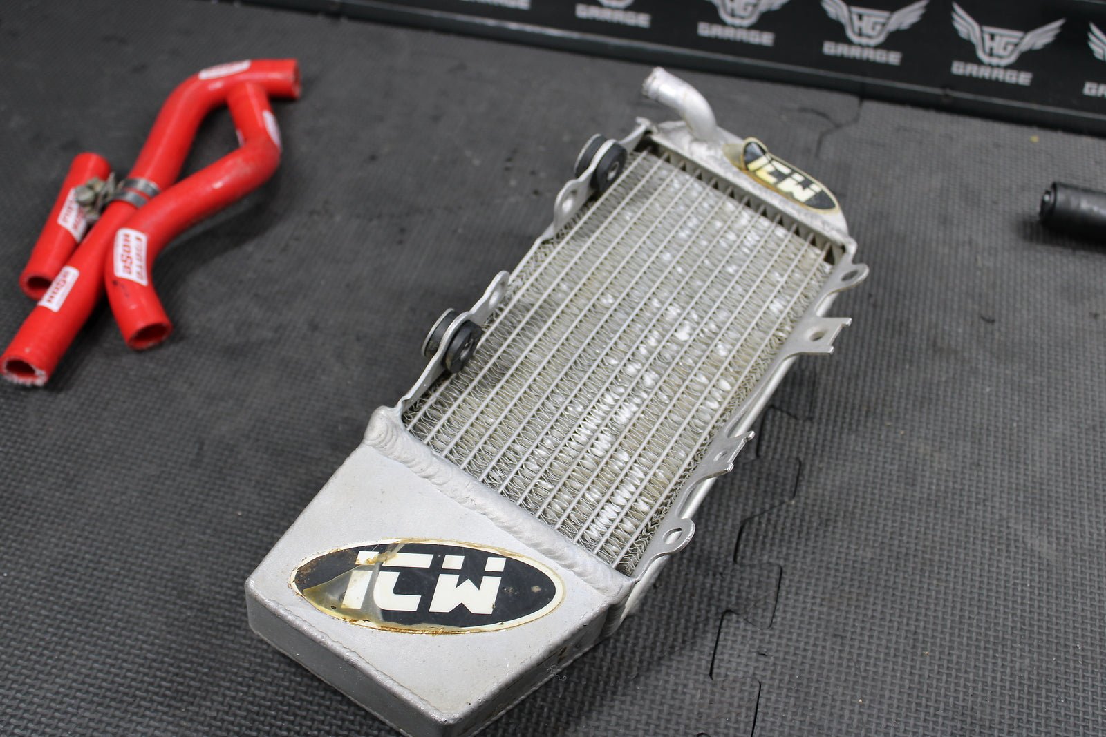 2009 Honda CRF150RB ICW Braced Oversize Radiators Left Right Radiator - hggarage