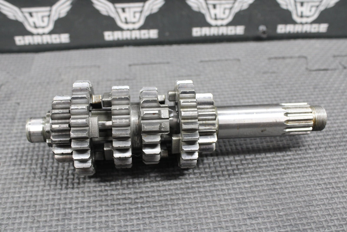 1993 YAMAHA YZ125 OEM 6 SPEED TRANSMISSION TRANNY TRANS GEARBOX SHIFT FORKS GEAR - hggarage