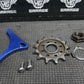 2012 2013 YAMAHA YZ250F BLUE BILLET ALUMINUM FRONT SPROCKET COVER CHAIN GUARD