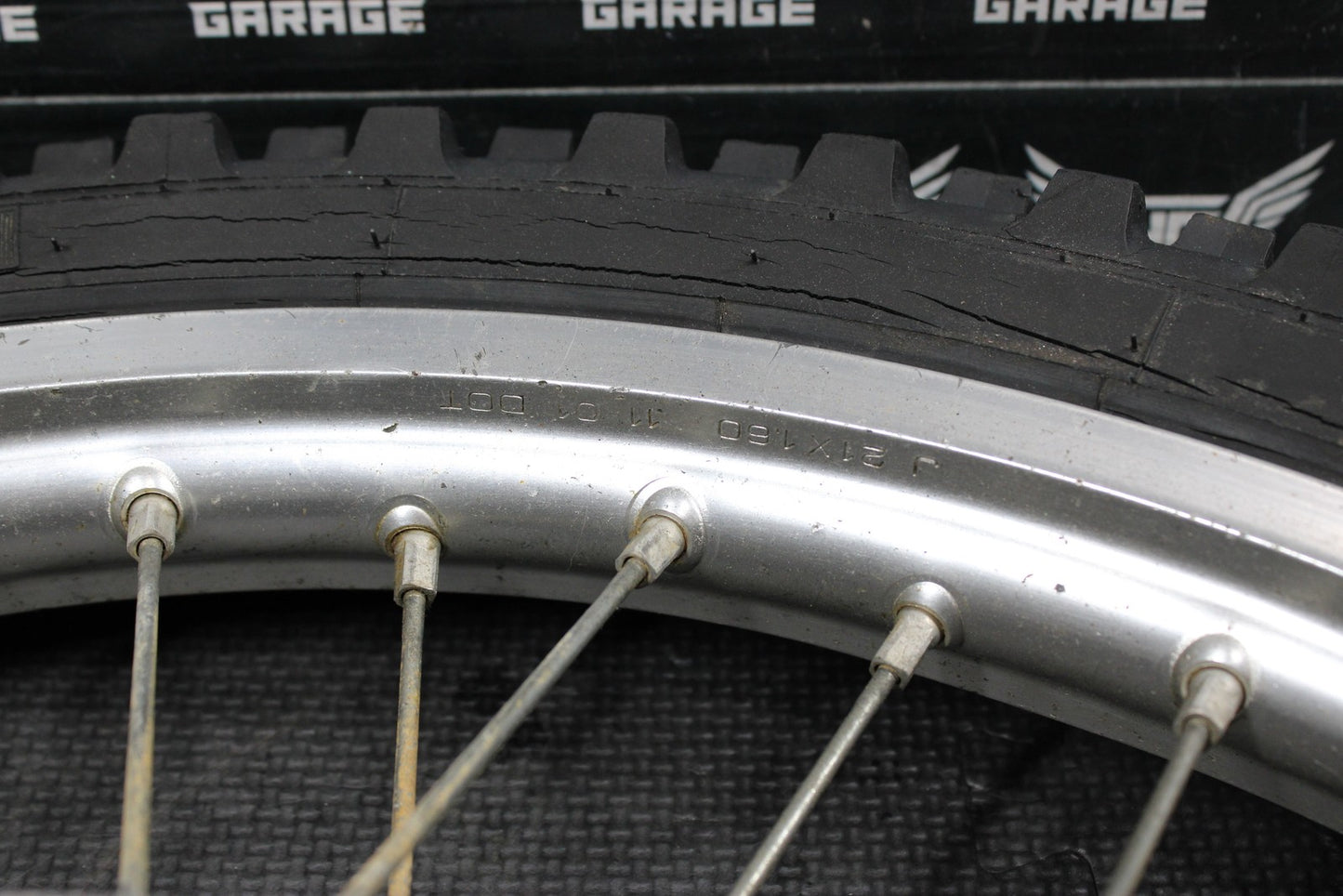 2002 YAMAHA YZ125 YZ250 OEM FRONT WHEEL RIM HUB WHEEL SPOKES 5NY - 25111 - 00 - 00 - hggarage