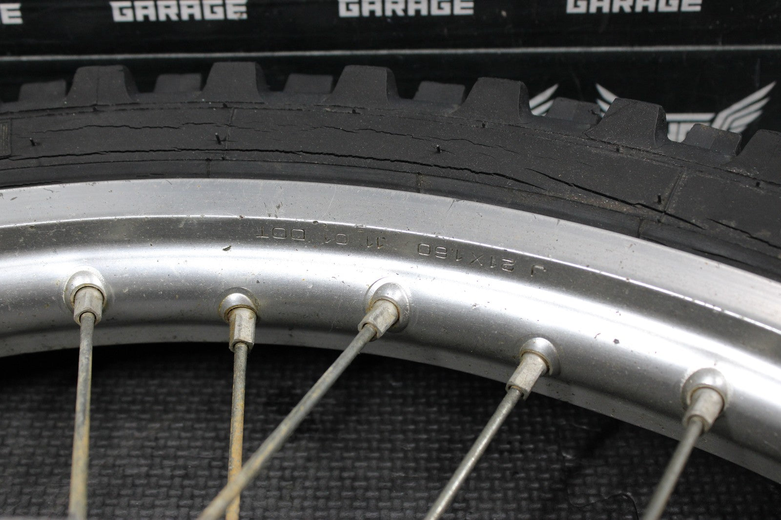 2002 YAMAHA YZ125 YZ250 OEM FRONT WHEEL RIM HUB WHEEL SPOKES 5NY - 25111 - 00 - 00 - hggarage