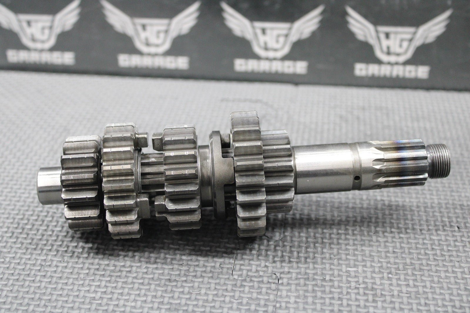 2007 KAWASAKI KX250F OEM TRANSMISSION TRANNY GEARBOX GEARS SHIFT FORKS GOOD - hggarage