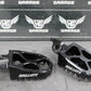 2007 HONDA CRF450R AIR TIME BILLET FOOT PEGS PEDALS FRAME STAND FOOTPEG BLACK - hggarage