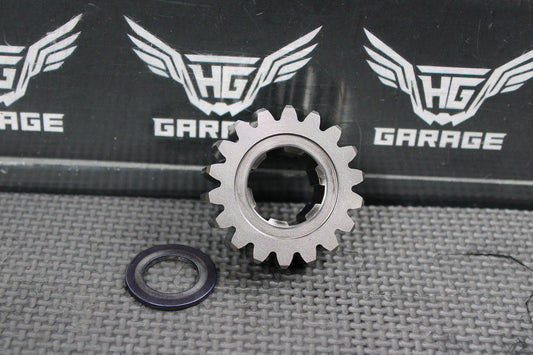 1999 HONDA CR500R OEM TRANSMISSION MAINSHAFT 2ND GEAR GEAR 18T 23421 - ML3 - 000 - hggarage