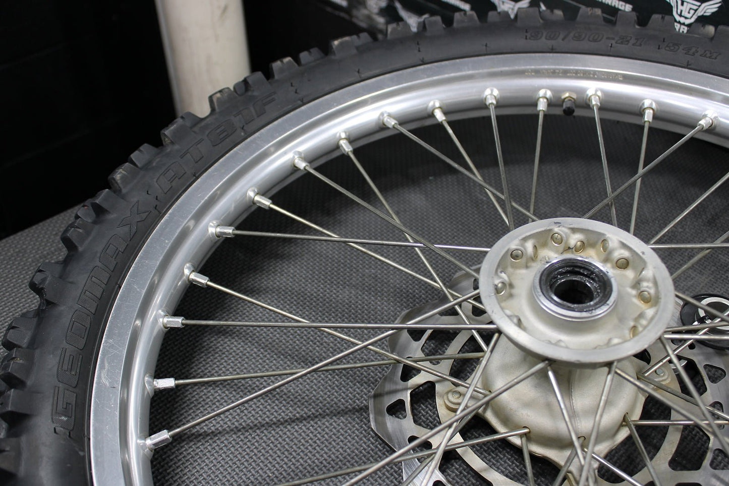 2008 SUZUKI RMZ250 RMZ250L OEM EXCEL FRONT WHEEL RIM HUB ASSEMBLY 54100 - 10H0 - hggarage