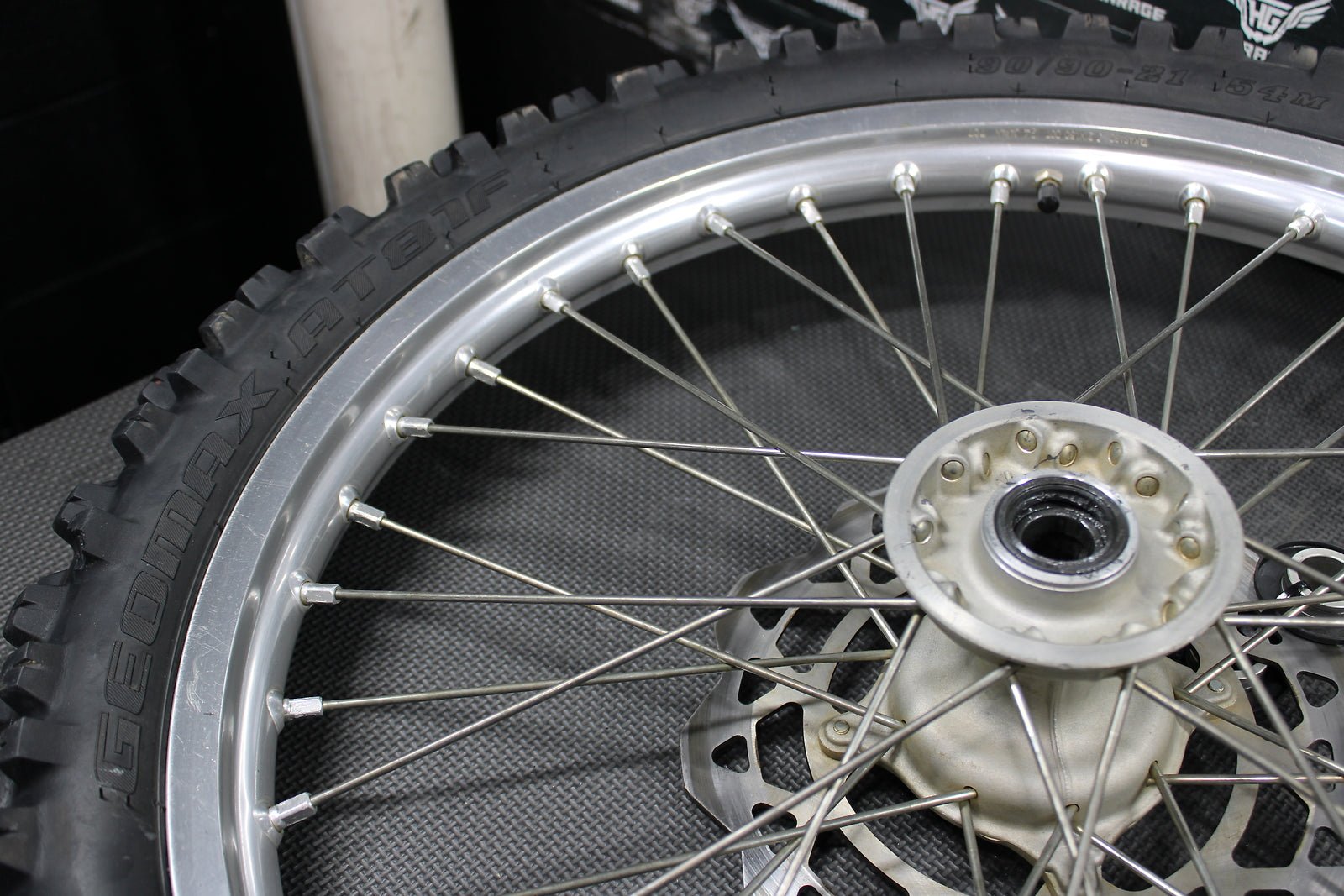 2008 SUZUKI RMZ250 RMZ250L OEM EXCEL FRONT WHEEL RIM HUB ASSEMBLY 54100 - 10H0 - hggarage