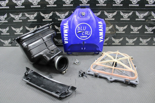 2019 2020 YAMAHA YZ250F OEM AIRBOX AIR CLEANER INTAKE BOOT FILTER CAGE & PARTS - hggarage