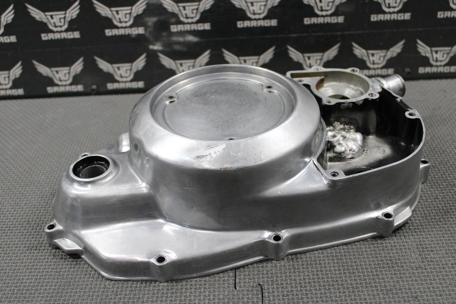 2001 YAMAHA BANSHEE 350 OEM POLISHED RIGHT CASE OUTER CLUTCH COVER 2GU - 15421 - 00 - hggarage