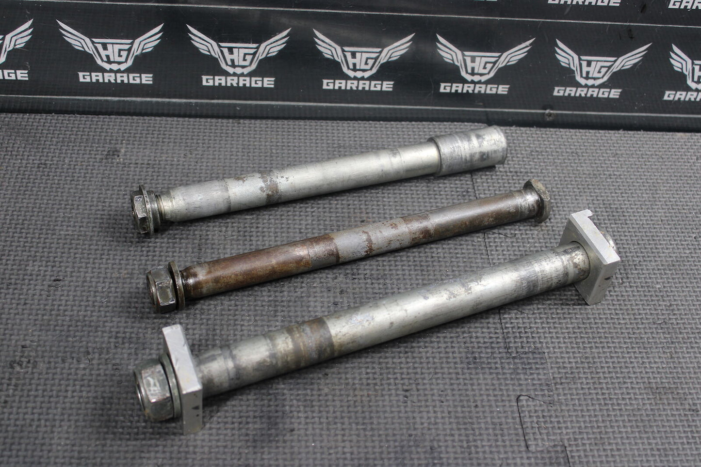 2003 YAMAHA YZ125 OEM FRONT REAR AXLE BACK WHEEL RIM SWINGARM PIVOT BOLT AXLES