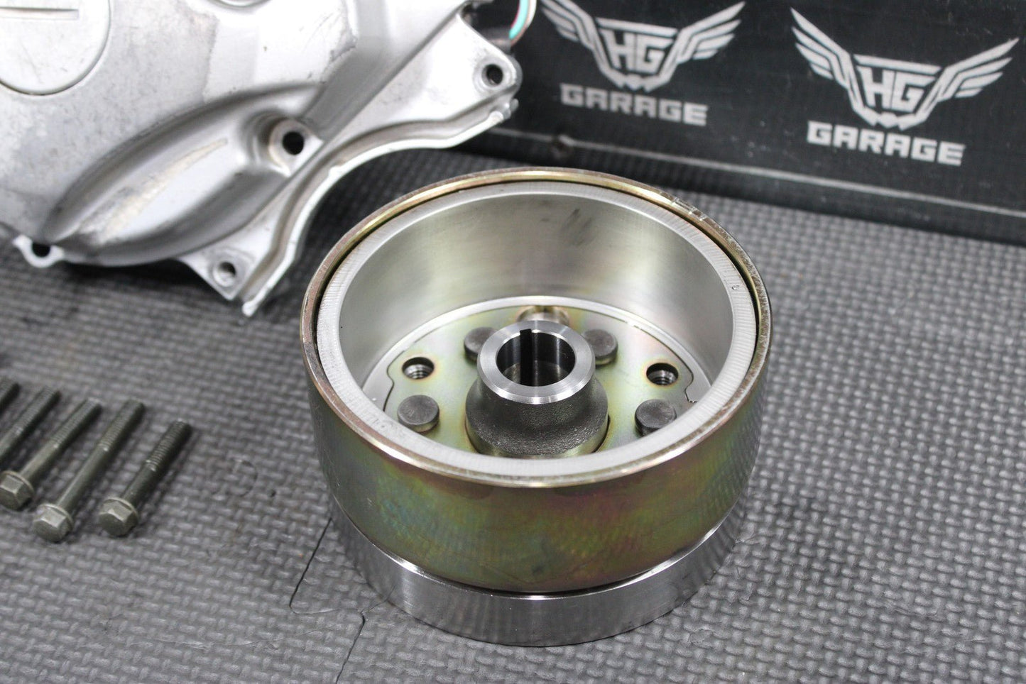 2000 YAMAHA 00 - 07 TTR125L STATOR MAGNETO ROTOR FLYWHEEL 5HP - 85510 - 02 - 00 GOOD! - hggarage