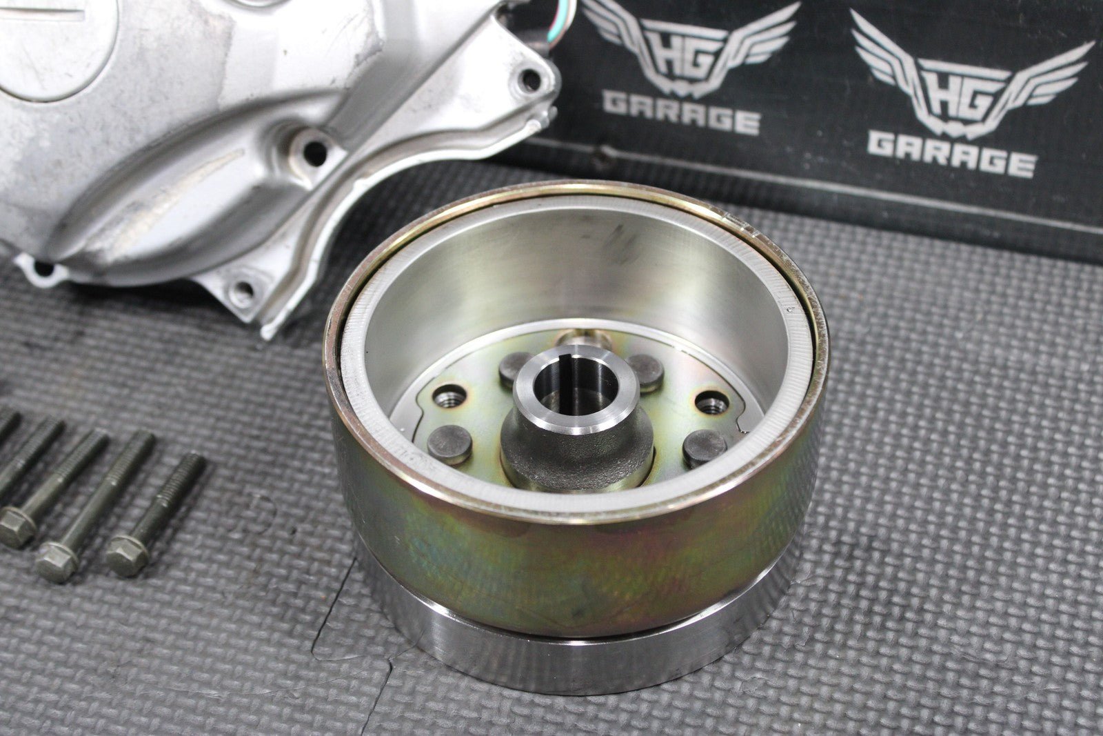 2000 YAMAHA 00 - 07 TTR125L STATOR MAGNETO ROTOR FLYWHEEL 5HP - 85510 - 02 - 00 GOOD! - hggarage