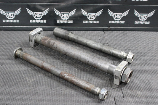 2004 Honda CRF250R OEM Front Rear Axle Back Wheel Rim Swingarm - hggarage