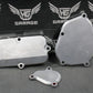 2003 SUZUKI 03 - 06 RM250 OEM EXHAUST POWER VALVE CYLINDER SIDE COVERS COVER SET - hggarage
