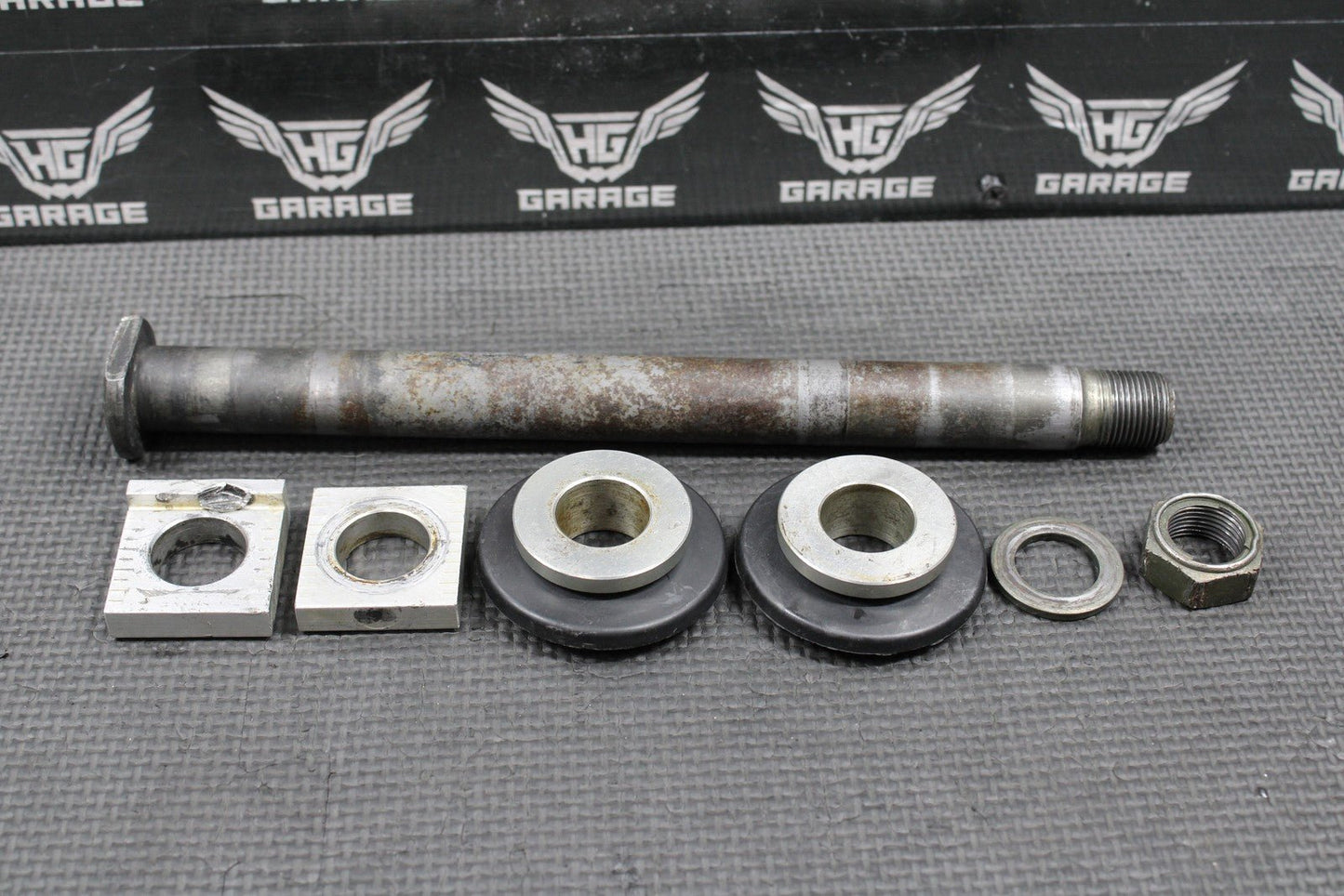 2003 YAMAHA YZ125 OEM REAR AXLE BACK WHEEL RIM PIVOT BOLT SPACERS 5ET - 25381 - 00 - 0 - hggarage