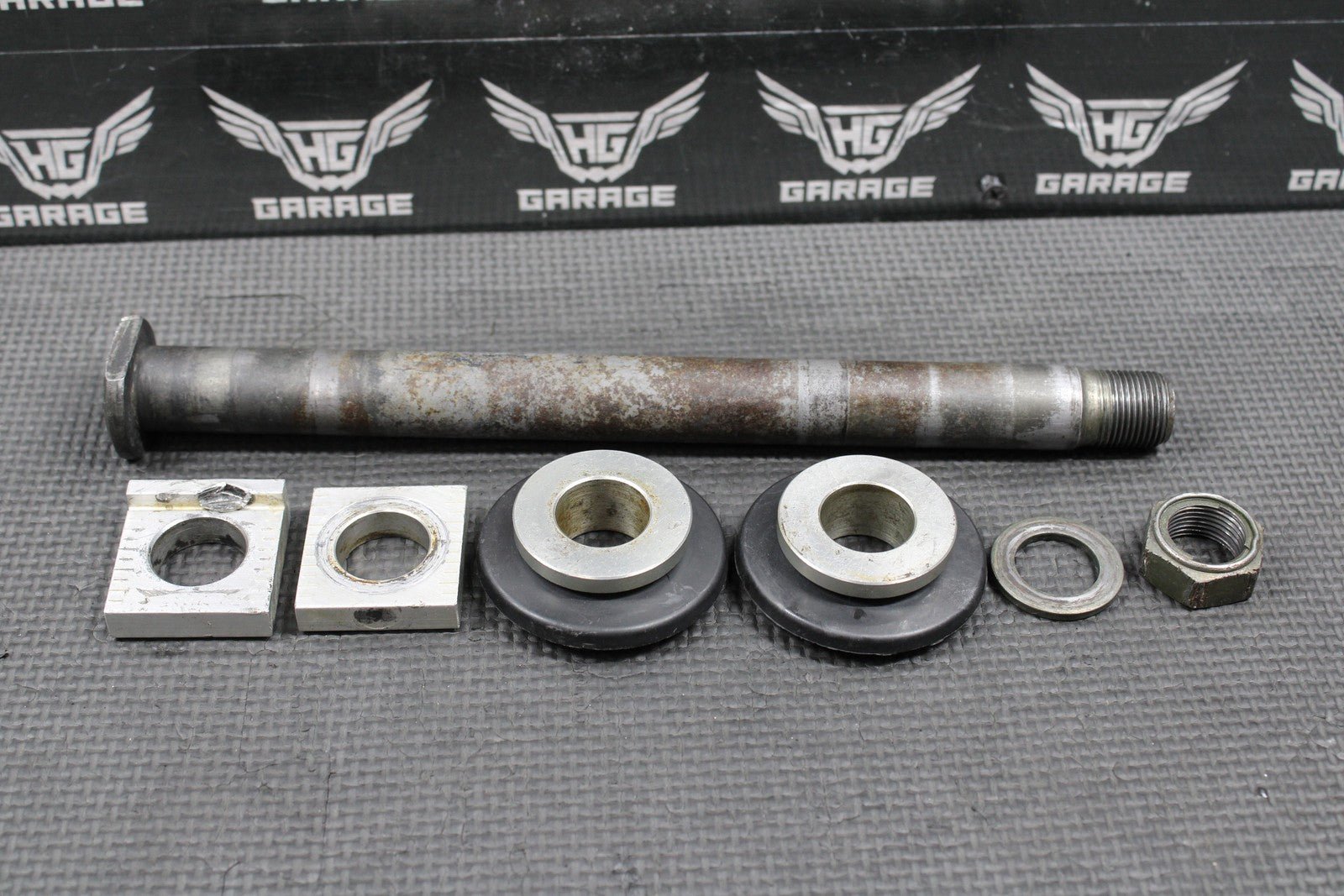 2003 YAMAHA YZ125 OEM REAR AXLE BACK WHEEL RIM PIVOT BOLT SPACERS 5ET - 25381 - 00 - 0 - hggarage
