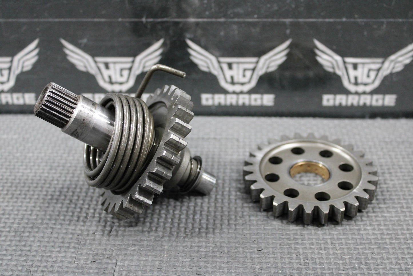 2002 02 - 07 KAWASAKI KX250 OEM KICKSTART KICK START SHAFT W IDLER GEAR 13066 - 1107 - hggarage