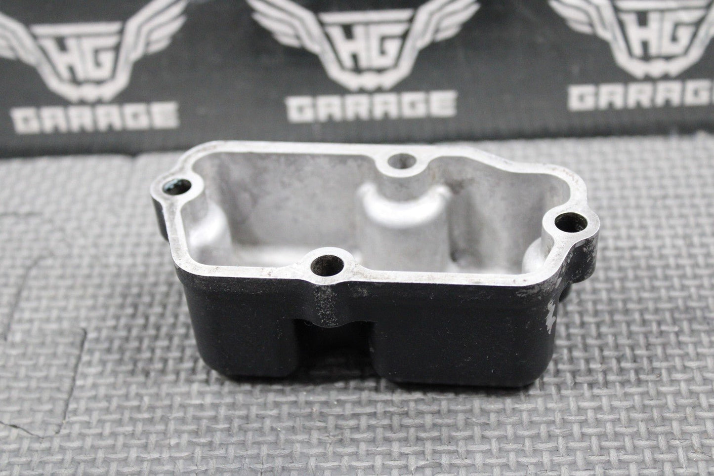1987 1988 HONDA CR125R OEM ATAC EXHAUST MANIFOLD SUB CHAMBER COVER 18331 - KS6 - 700 - hggarage