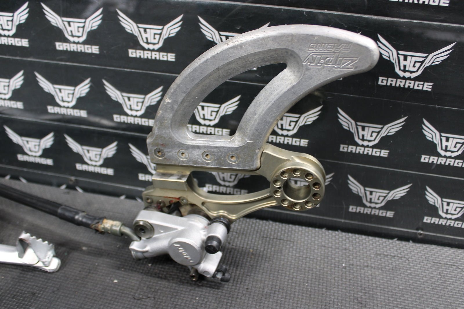 2007 YAMAHA YZ250F YZ450F OEM NISSIN REAR BACK BRAKE CALIPER MASTER CYLINDER LEV - hggarage