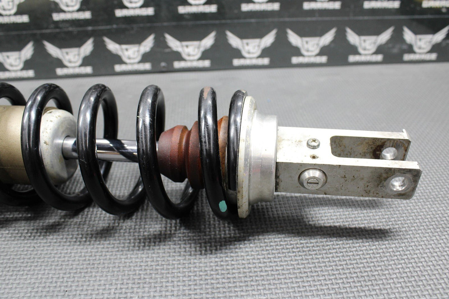 2014 KAWASAKI KX250F OEM REAR BACK SHOCK ABSORBER SUSPENSION 45014 - 0416 - 23P GOOD - hggarage