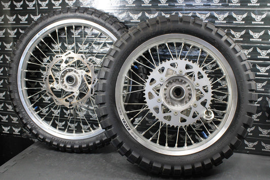 2013 HUSQVARNA TE511 OEM EXCEL FRONT BACK REAR WHEEL SET PAIR WHEELS RIMS HUBS - hggarage