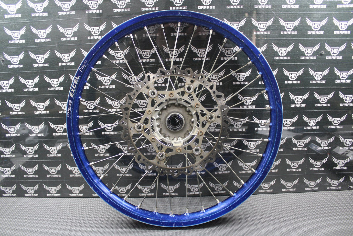 2020 YAMAHA 14 - 22 YZ250F YZ450F OEM BLUE EXCEL FRONT WHEEL RIM HUB ROTOR GOOD - hggarage