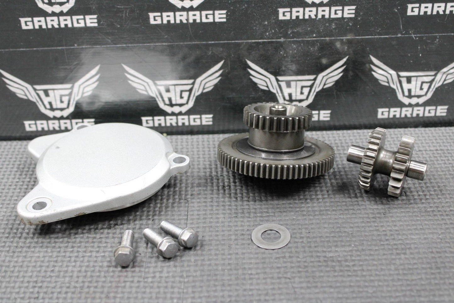 2009 KAWASAKI KLX250SF OEM ELECTRIC START STARTER IDLER LIMITER GEARS 39076 - 0020 - hggarage