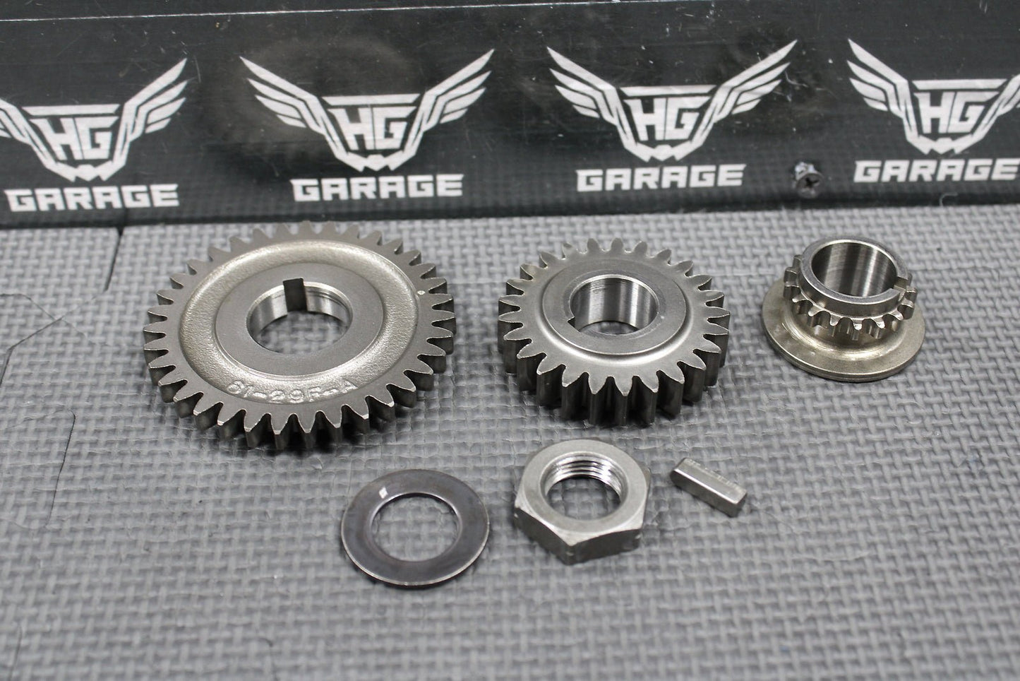 2000 SUZUKI DRZ400 OEM ENGINE CRANKSHAFT PRIMARY MAIN DRIVE TIMING GEARS SET - hggarage