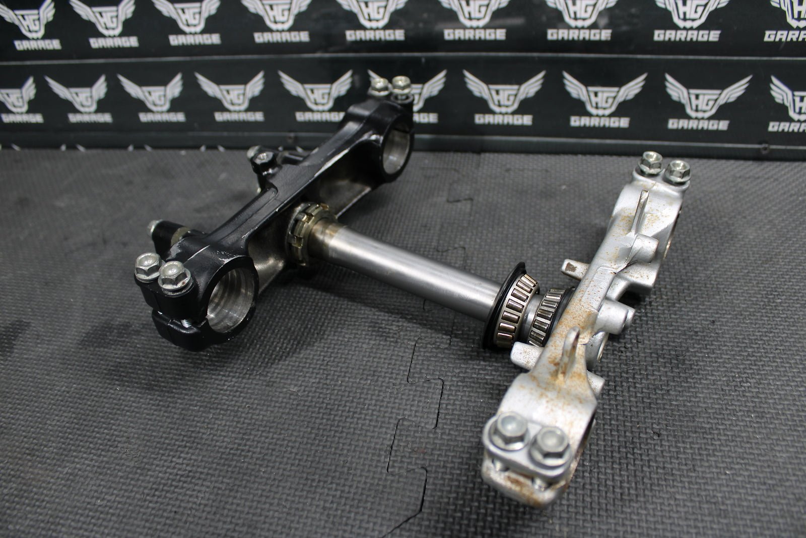 2001 Honda XR200R 90 - 02 OEM Front Fork Lower Upper Triple Tree Stem Bridge Clamp - hggarage