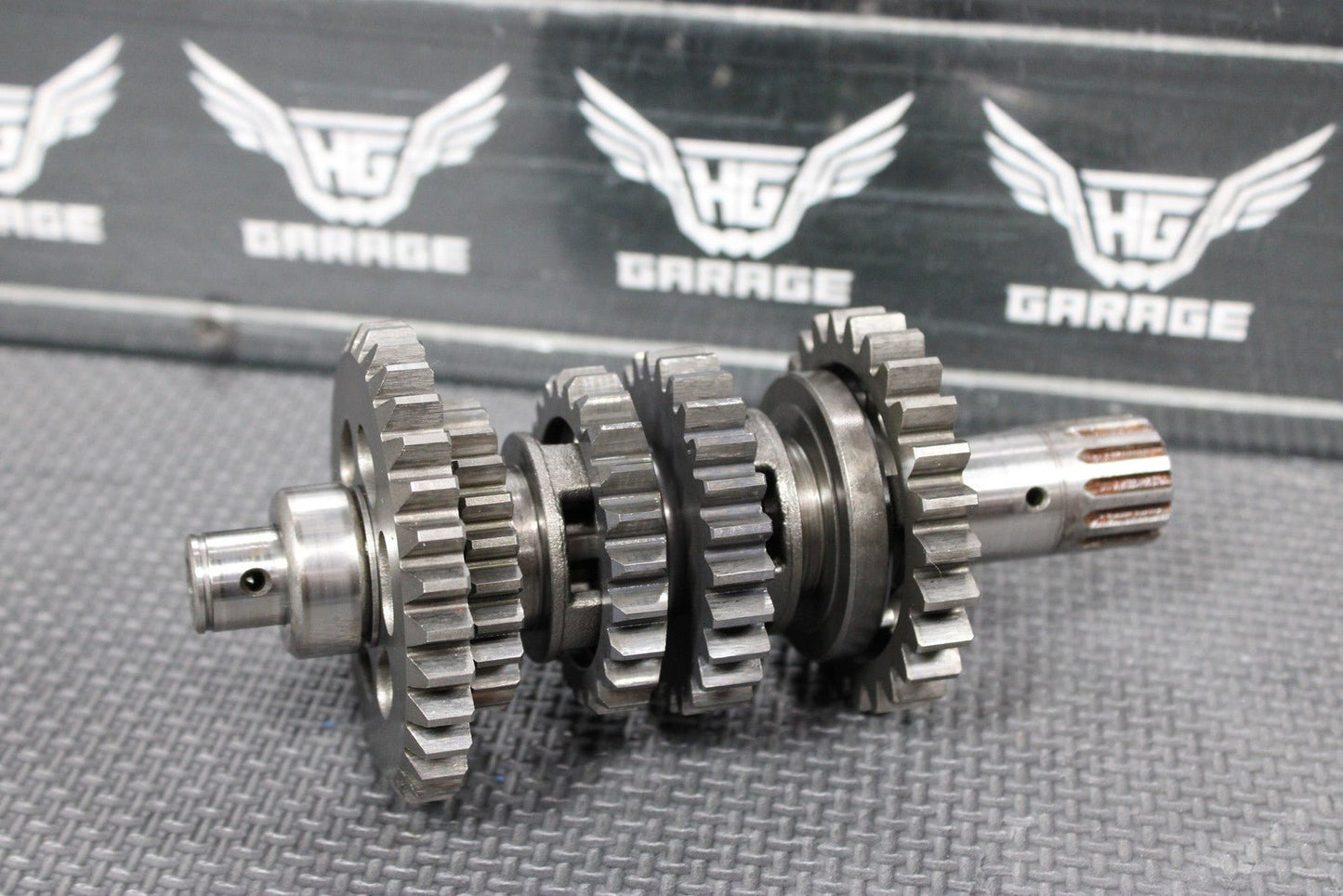 2005 KAWASAKI 03 - 06 KLX125 OEM ENGINE TRANSMISSION TRANNY GEABROX SHIFT FORKS - hggarage