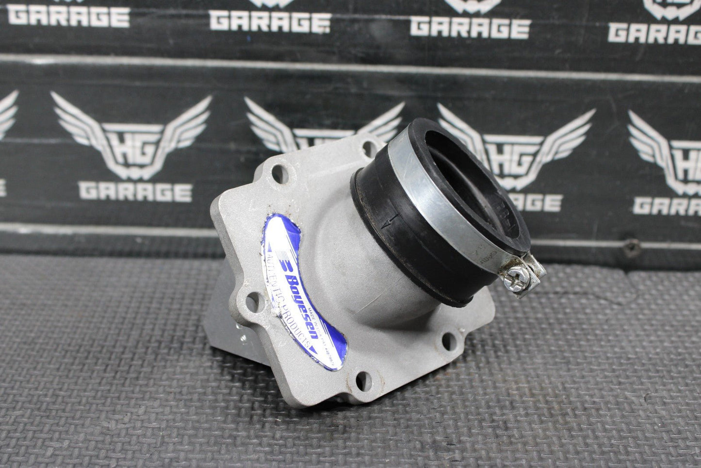 1997 KAWASAKI KX250 BOYESEN RAD VALVE INTAKE BOOT REED BLOCK ASSEMBLY GOOD! - hggarage