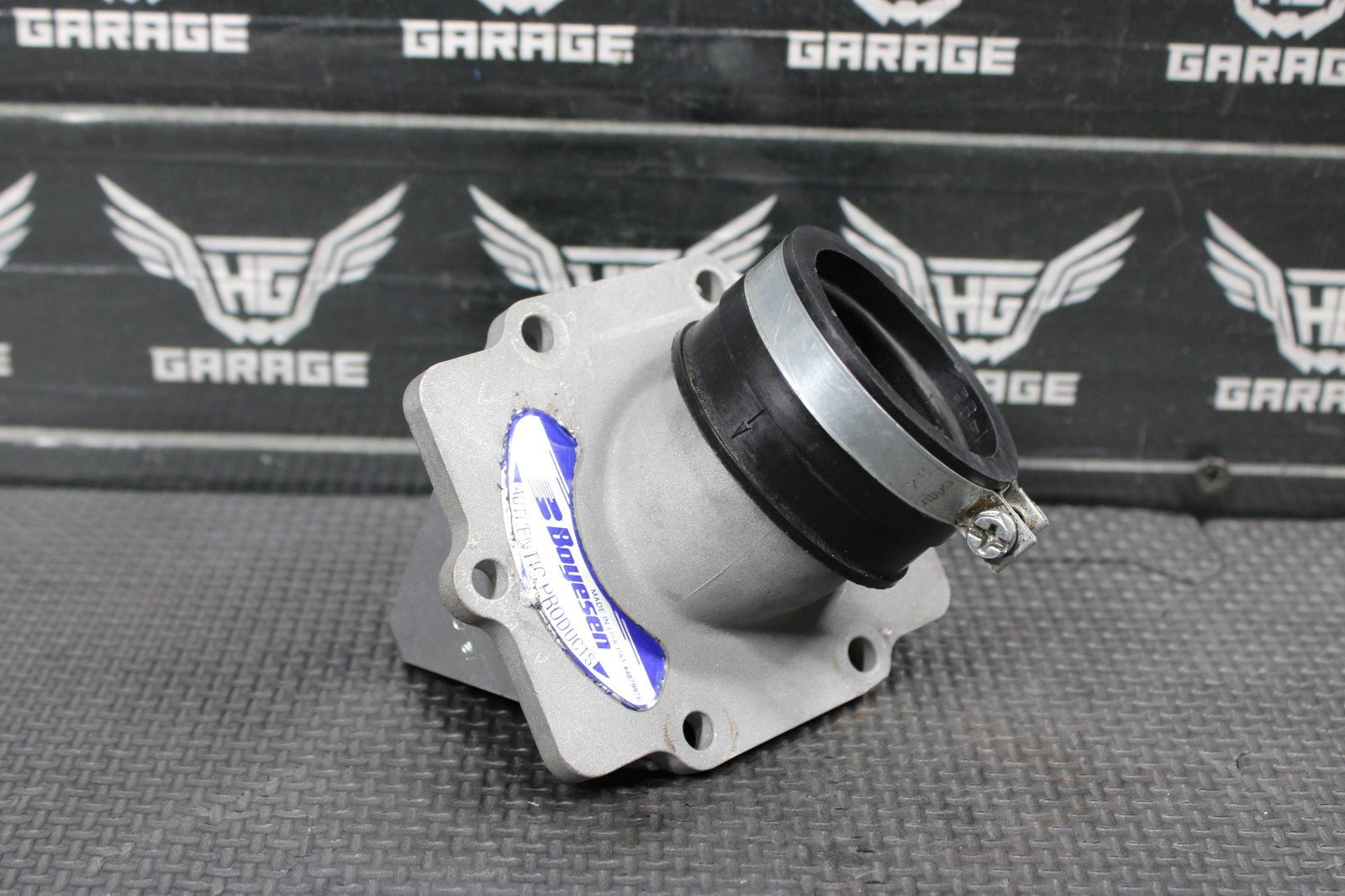1997 KAWASAKI KX250 BOYESEN RAD VALVE INTAKE BOOT REED BLOCK ASSEMBLY GOOD! - hggarage