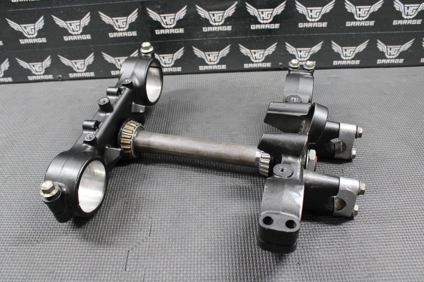 2009 KAWASAKI 09 - 20 KLX250 KLX250SF OEM FRONT FORKS TRIPLE TREE BAR CLAMP STEM - hggarage